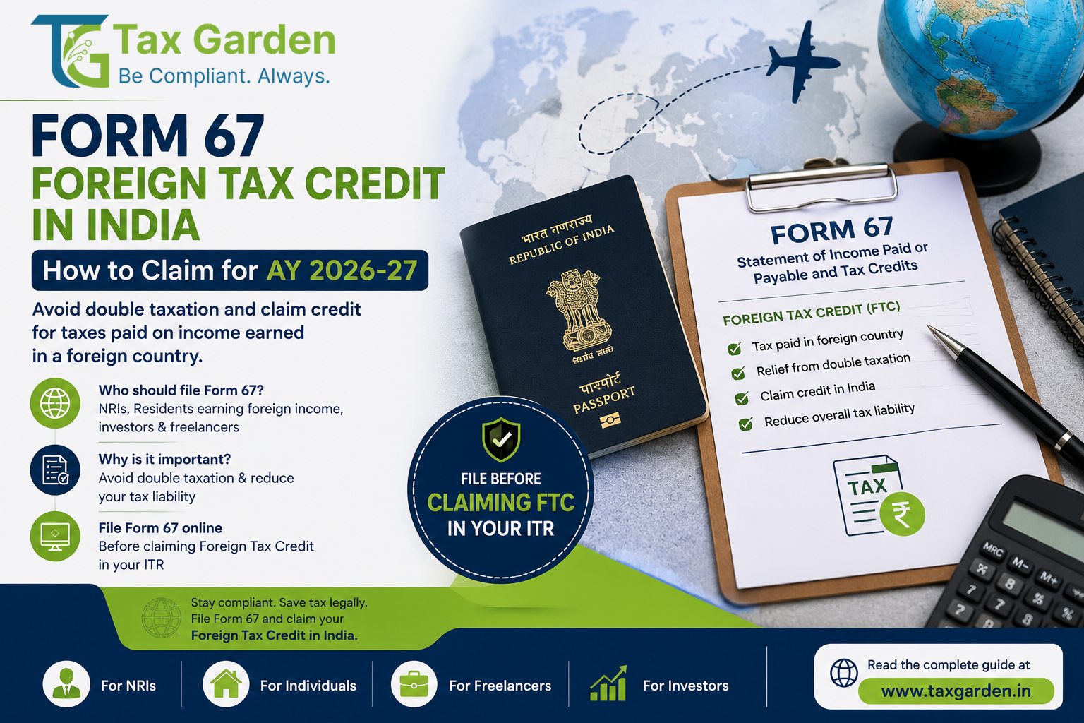 Form 67 FTC: How to Claim in India 2026