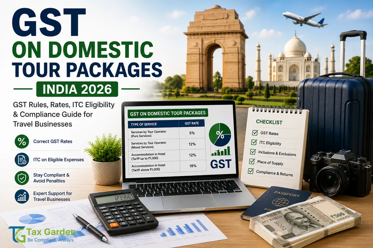 GST on Domestic Tour Packages: 5% Rate Rules 2026