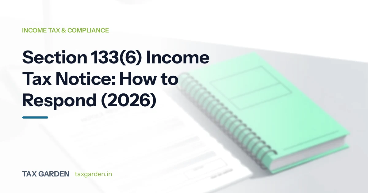 Taxpayer reviewing a Section 133(6) income tax information request notice on the e-Filing portal with bank statements