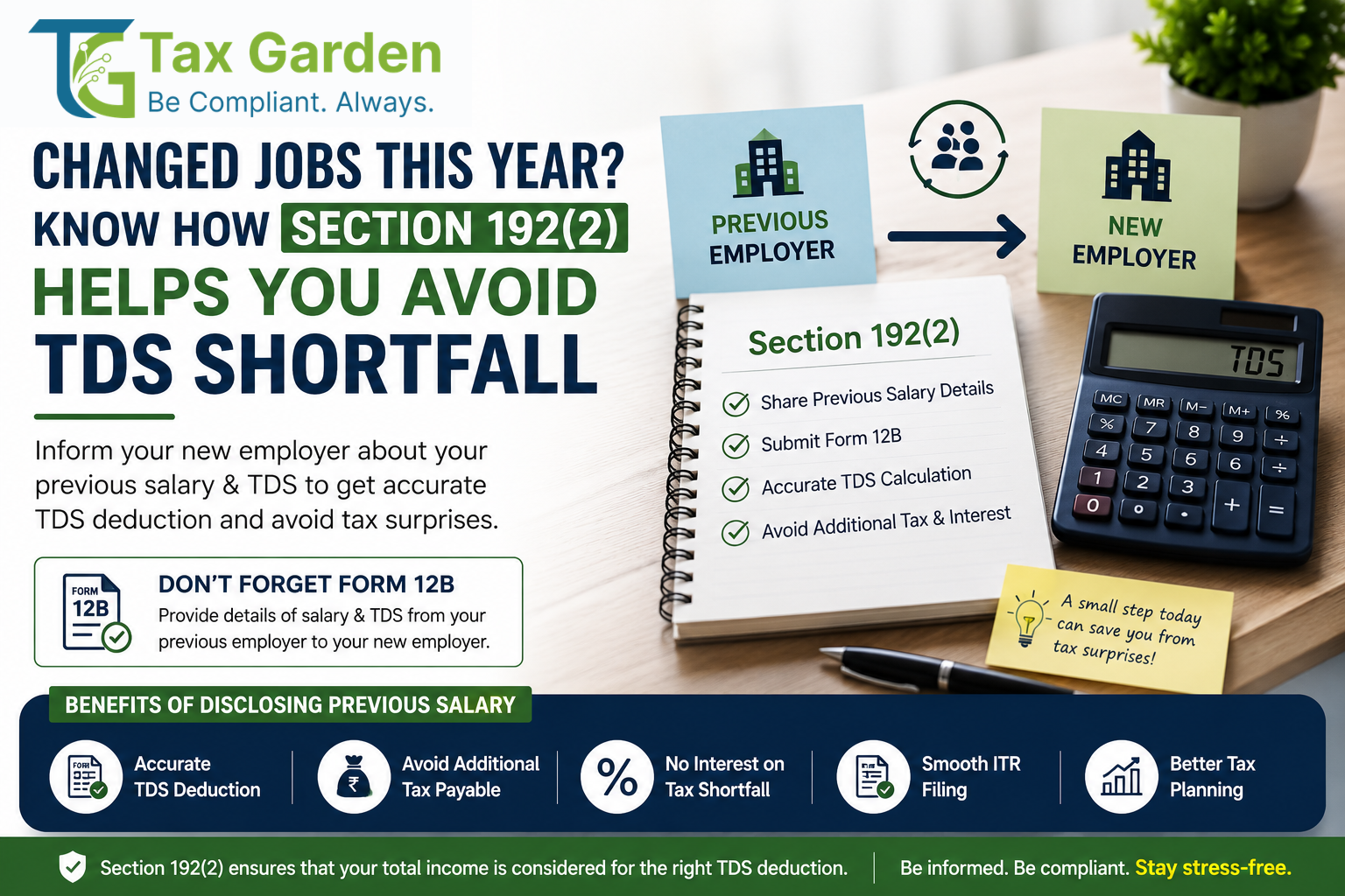 TDS on Salary Job Change: Section 192 2) & Form 12B Guide