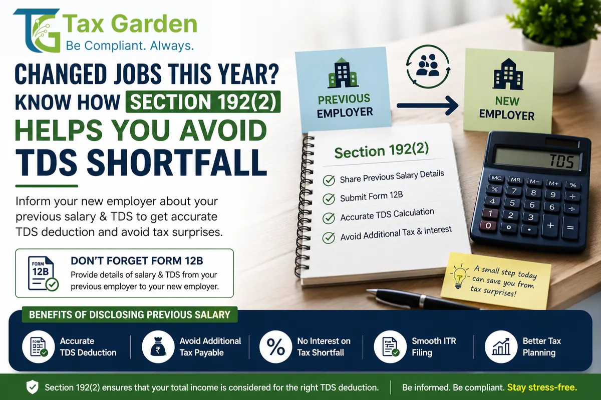 TDS on Salary Job Change: Section 192 2) & Form 12B Guide